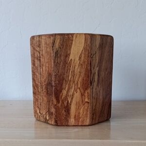Koa Wood Octagonal Open Container
